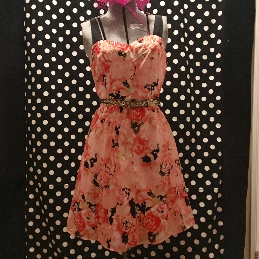 CANDIE’S SUNDRESS // Floral // Orange // Peach
